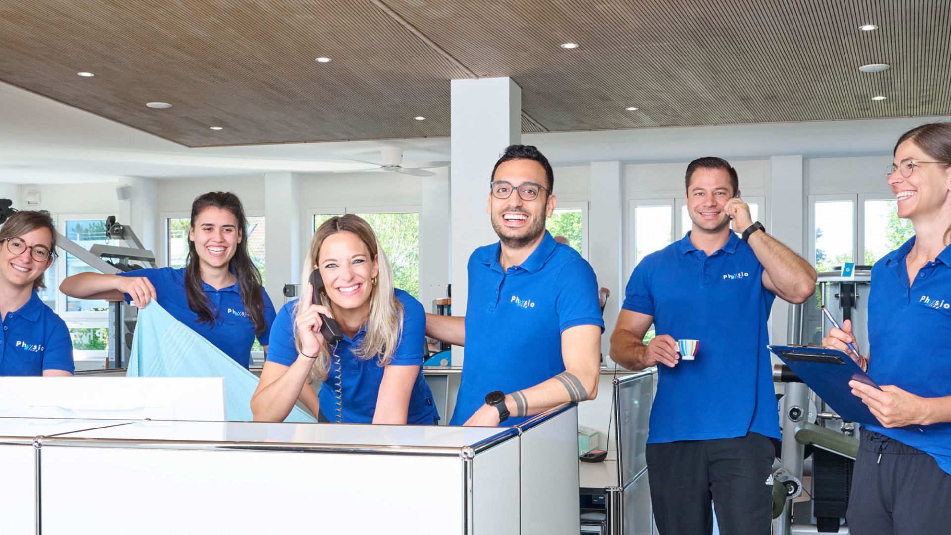 Das Team von Physioline